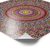 Magic Verziert Garden Mandala Fotodruck (Ecke)