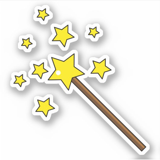 Magic Wand Aufkleber (Vorderseite)