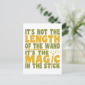 MAGIC WAND benutzerdefinierte Postkarte (Stehend Vorderseite)