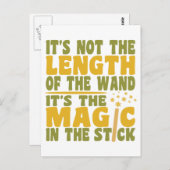 MAGIC WAND benutzerdefinierte Postkarte (Vorne/Hinten)