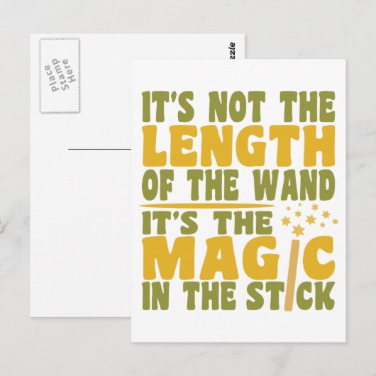 MAGIC WAND benutzerdefinierte Postkarte (Vorne/Hinten)