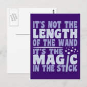 MAGIC WAND benutzerdefinierte Postkarte (Vorne/Hinten)