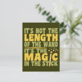 MAGIC WAND benutzerdefinierte Postkarte (Stehend Vorderseite)
