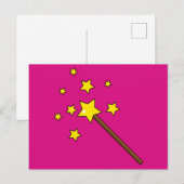 Magic Wand Holiday Postkarte (Vorne/Hinten)