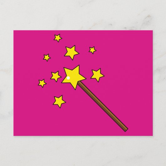Magic Wand Holiday Postkarte (Vorderseite)
