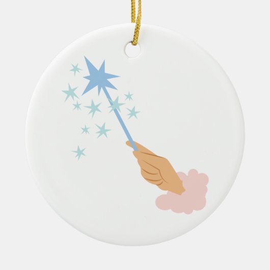 Magic Wand Keramik Ornament (Vorne)