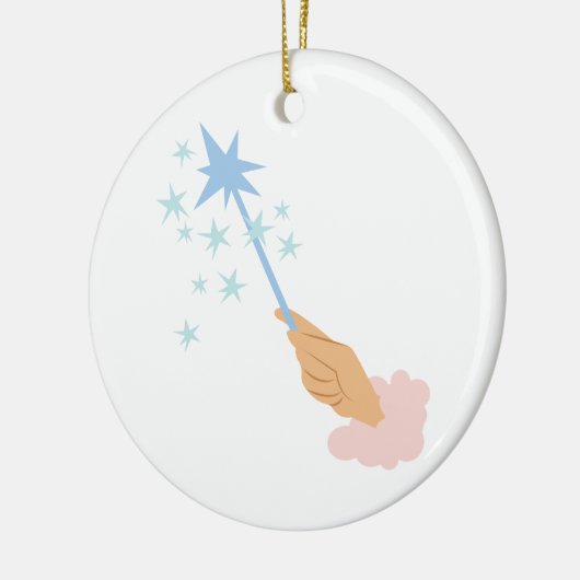 Magic Wand Keramik Ornament (Links)