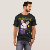 Magic Wand Magician Rabbit Hat T-Shirt (Vorne ganz)