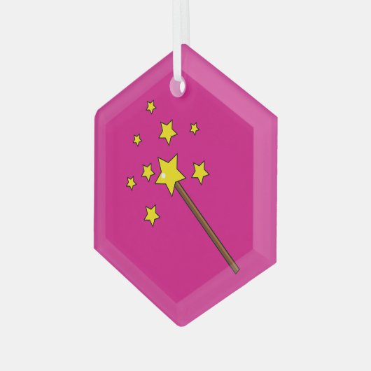 Magic Wand Ornament Aus Glas (Vorderseite Links)