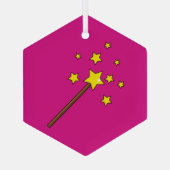 Magic Wand Ornament Aus Glas (Rückseite)