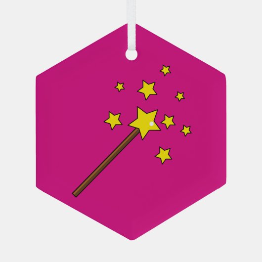 Magic Wand Ornament Aus Glas (Rückseite)