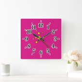 Magic Wand Quadratische Wanduhr (Zuhause)