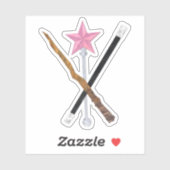 Magic wands aufkleber (Blatt)