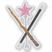 Magic wands aufkleber (Vorderseite)