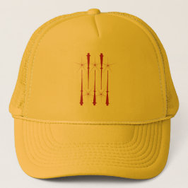 Magic Wands (Red) Trucker Hat (12 Farben) Truckerkappe