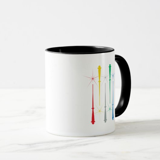 Magic Wands Tasse 11oz. Schwarz (VorderseiteRechts)