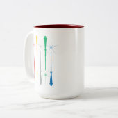 Magic Wands Tasse 15oz. Dunkelrot (Vorderseite Links)