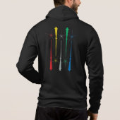 Magic Wands Unisex Zip Hoodie (Rückseite)