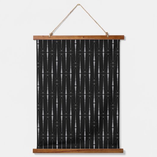 Magic Wands Wood Topped Tapestry Wandteppich Mit Holzrahmen (Vorderseite)