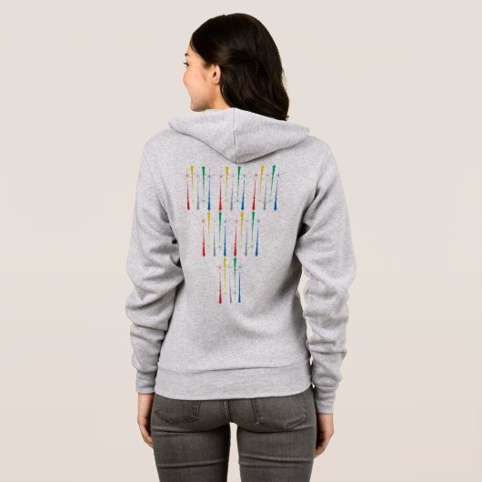 Magic Wands Zip Hoodie (Schwarz voll)