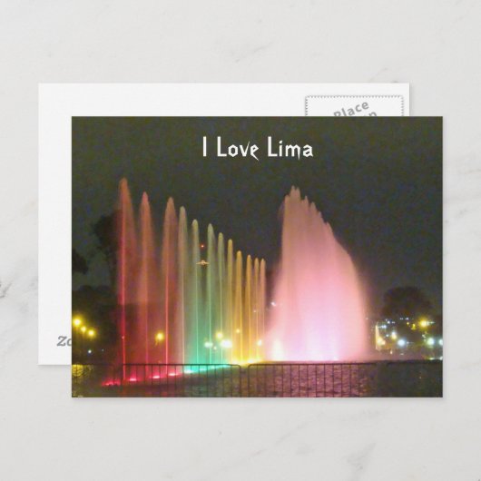 Magic Water Fossilien Circuito del Magico del Agua Postkarte (Vorne/Hinten)