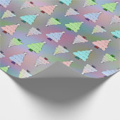 Magic Watercolor Weihnachtsblatt Geschenkpapier (Ecke)