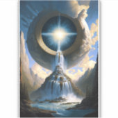 Magic Waterfall Surreal Fantasy Art Aufkleber (Vorderseite)