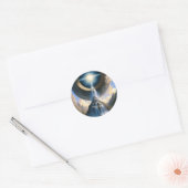 Magic Waterfall Surreal Fantasy Art Runder Aufkleber (Umschlag)