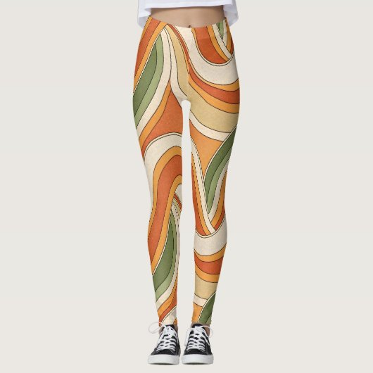 Magic Wave Pattern Leggings (Vorderseite)