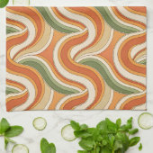 Magic Waves Muster Geschirrtuch (Gefaltet)