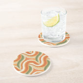 Magic Waves Muster Getränkeuntersetzer (Seite)