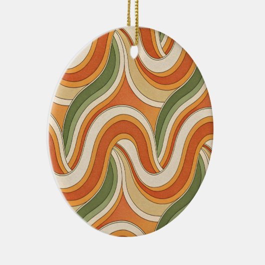 Magic Waves Muster Keramik Ornament (Rechts)