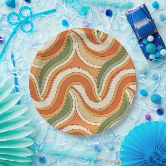 Magic Waves Muster Pappteller (Party)