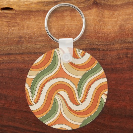 Magic Waves Muster Schlüsselanhänger (Rückseite)