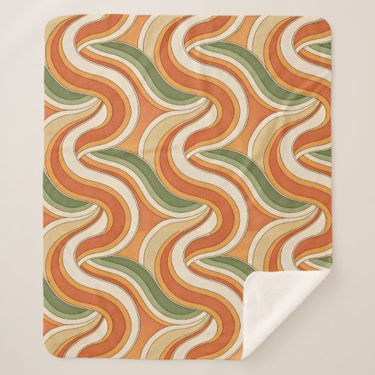 Magic Waves Muster Sherpadecke (Vorderseite)