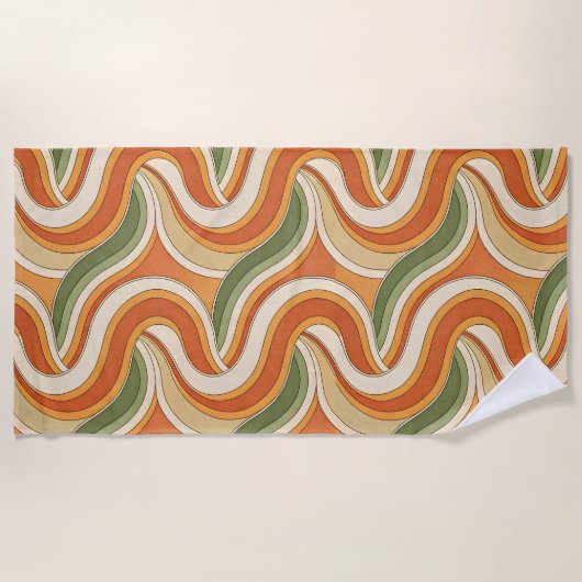 Magic Waves Muster Strandtuch (Vorderseite)