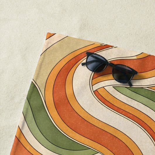 Magic Waves Muster Strandtuch (Beispiel)