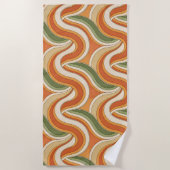 Magic Waves Muster Strandtuch (Vorderseite)
