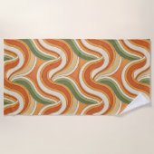Magic Waves Muster Strandtuch (Vorderseite)