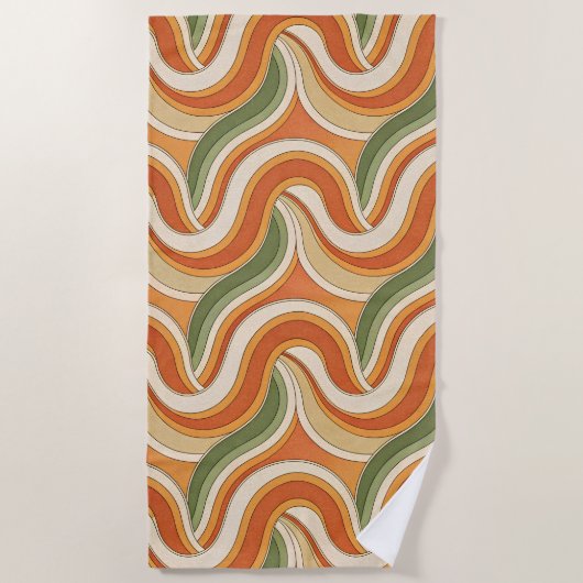 Magic Waves Muster Strandtuch (Vorderseite)