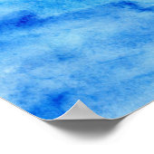 Magic Whale Watercolor Poster (Ecke)