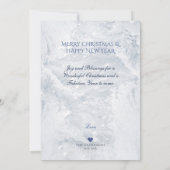 Magic White Horse & Dose on Ice - Weihnachtskarte (Rückseite)