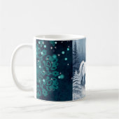 Magic White Winter Horse Kaffeetasse (Links)