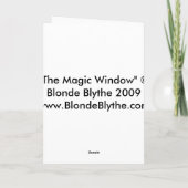 Magic Window Card Karte (Rückseite)