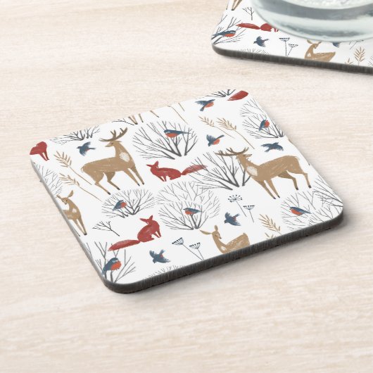 Magic Winter Wonderland Getränkeuntersetzer (Linke Seite)