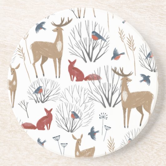 Magic Winter Wonderland Getränkeuntersetzer (Vorne)