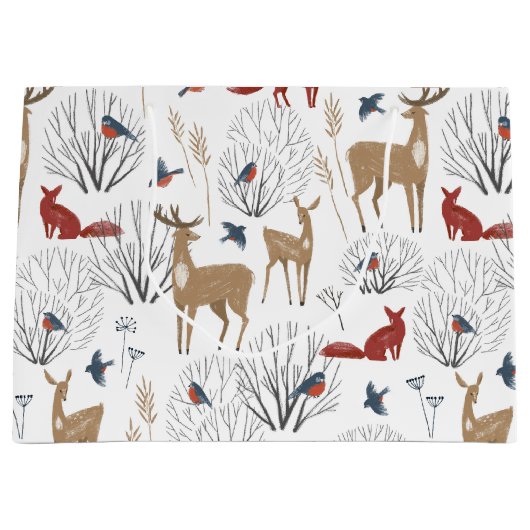 Magic Winter Wonderland Große Geschenktüte (Vorderseite)