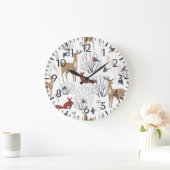 Magic Winter Wonderland Große Wanduhr (Zuhause)