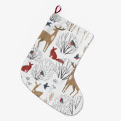 Magic Winter Wonderland Großer Weihnachtsstrumpf (Vorderansicht (hängend))