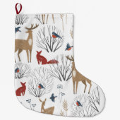 Magic Winter Wonderland Großer Weihnachtsstrumpf (Vorderseite)